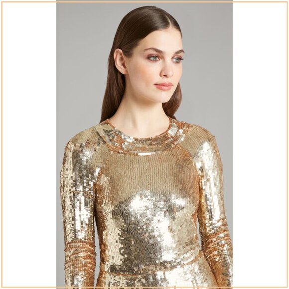 NWT $3035.00 Temperley London Ray Runway Sequin Dress - Picture 15 of 15